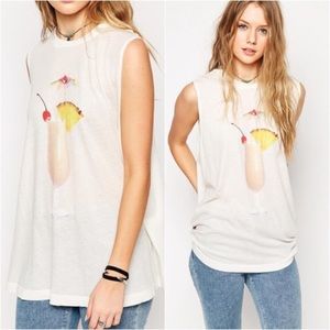 Wildfox Island Breakfast Tank NWT
